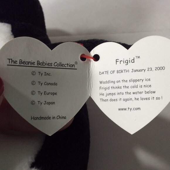PENGUINS!!  TY BEANIE BABIES “FRIGID” 2000 VINTAGE, RETIRED NWT - Picture 9 of 12